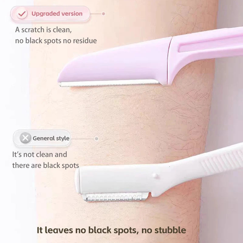 3PCS Portable Eyebrow Trimmer Safe Shaper Foldable Razor Blade Womens Makeup Tools y250516