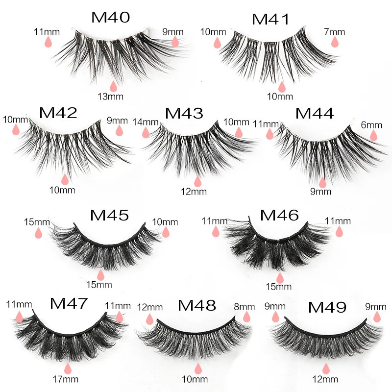 Wholesale Half Mink Lashes Cat Eye Lashes Natural Look Fluffy Corner Eyelashes Wispy Half False Eyelashes Faux Mink Makeup 250530