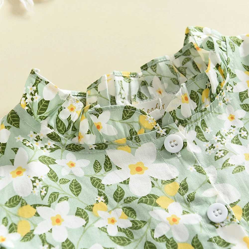 2-6 Years Old Girls Casual Dresses Summer Flowers Print Costumes Floral Party Birthday Princess Vestidos Childrens Clothing R250530