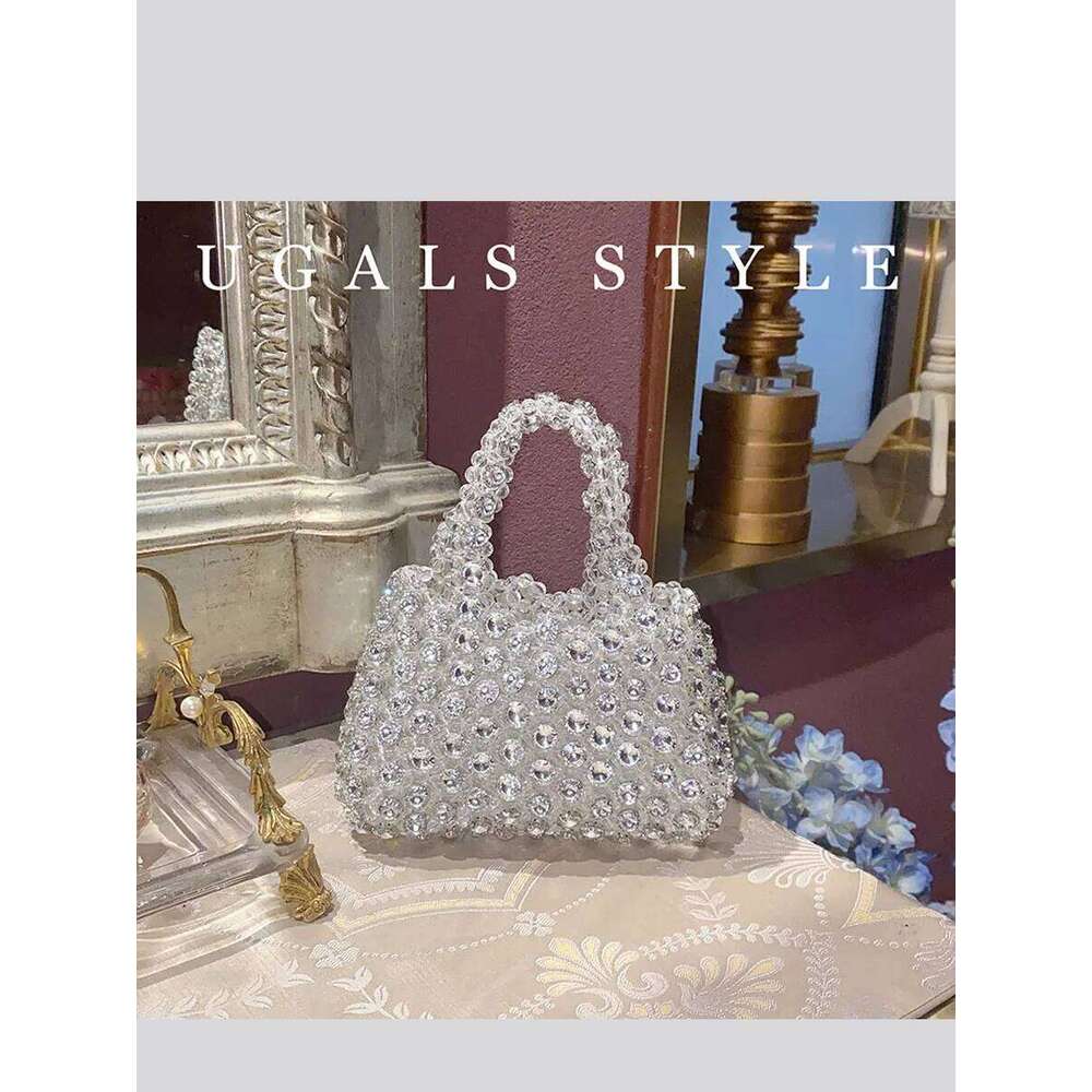 Women Bucket Clutch Bags Dia-Studded Rhinestone Handbags Wallets Evening Bag For Wedding