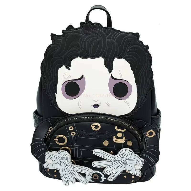 Designer Bag Loungefly Edward Scissorhands Backpack Mochila Pu Leather Pack Travel Handbag For Girls Shoulder Bag Schoolbag Gift