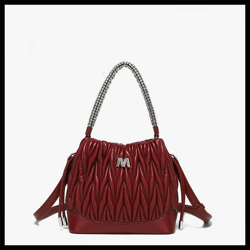 Tote Bag Mini Bag Sweet Style Handbag For Women New Pleated Soft Crossbody Niche Fashion Trend Crescent Bag Crossbody Bag