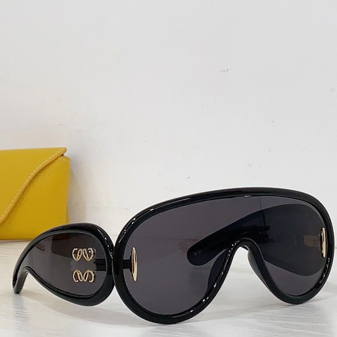 designer sunglasses luxury lw40108i glasses for men and women new wing shaped one piece lens anti glare uv lowely loewetoplies loewesunglasselies loeweliness KII6