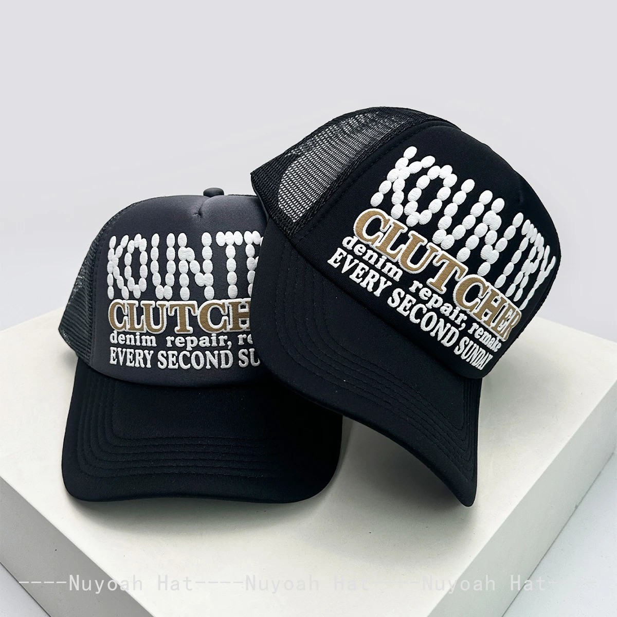 Unisex Color Block 3D Printed Letters Baseball Hats Sunshade Hip Hop Breathable Street Trucker Caps Mesh Versatile Outdoor 250528