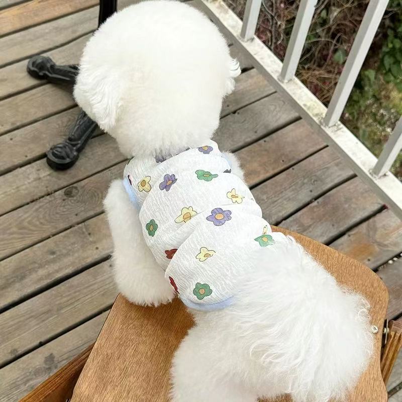 T00348 Dog and Cat Clothes Elastic Lace Vest