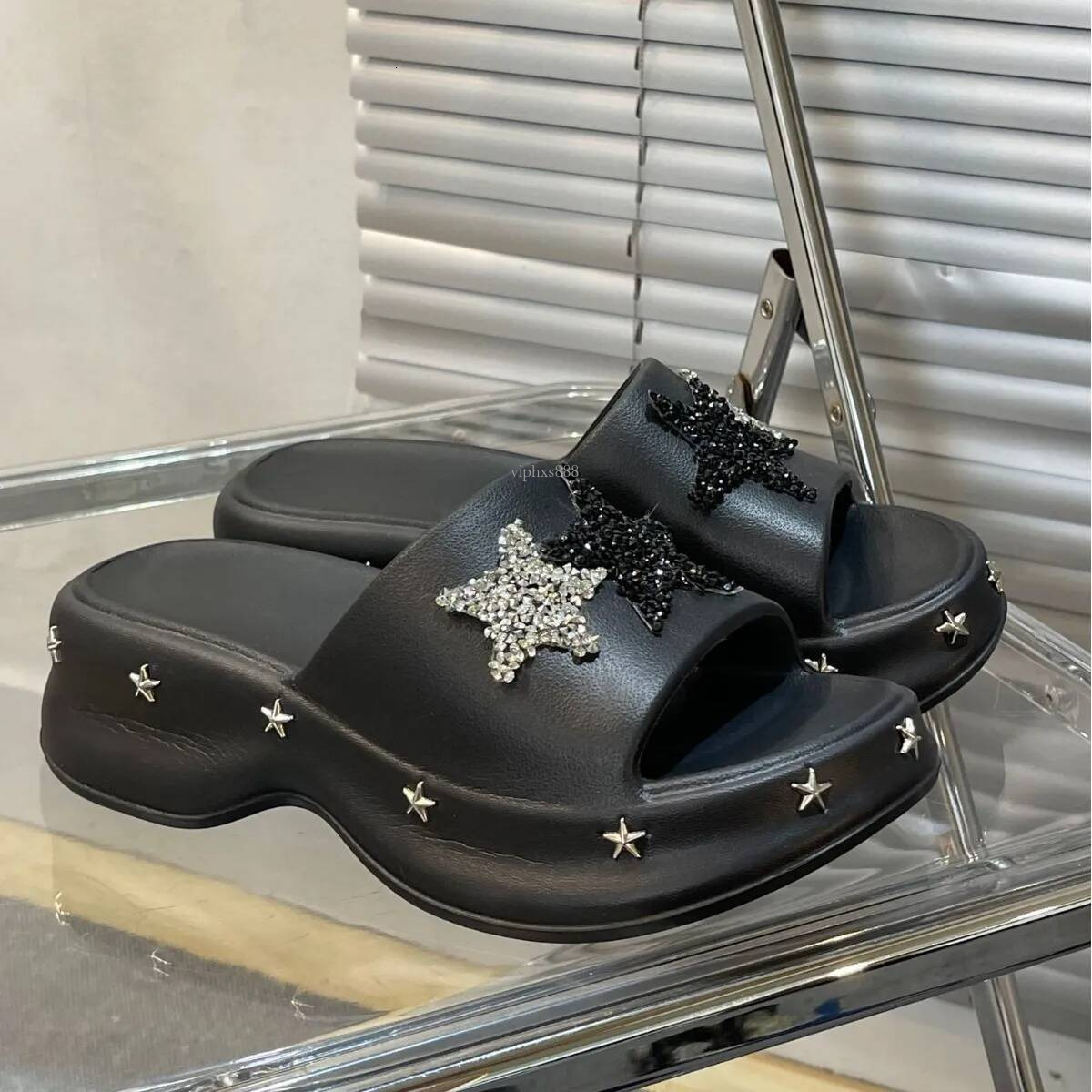 Free Shipping Slides Designer Slippers Womans Sandals Platform Outdoor Beach Casual Summer Star Slipper Indoor Home Shoes Women Slide
