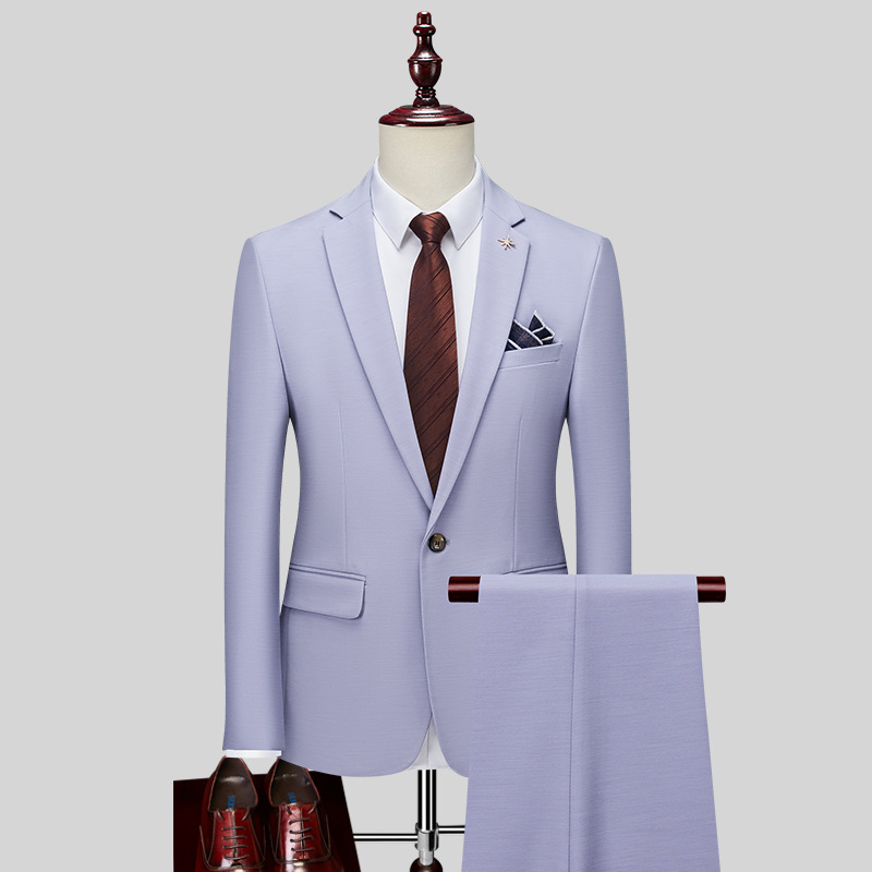 H719Best man groom wedding business casual senior formal slim occupation
