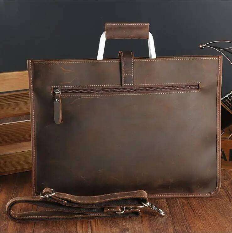 Designer Bag High Fashion Clutch Men S A File Document Purse Wallet Top Layer Ipad Leather Business Bag Briefcase Cowkskin