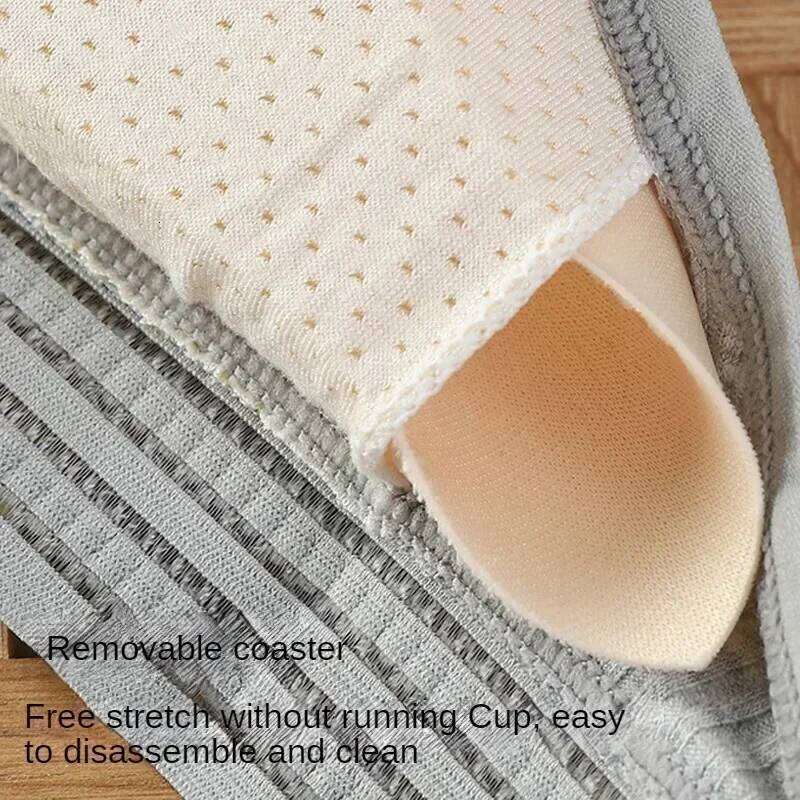 Yoga Sports Bras Triangle Cup Underwear Women Breathable Wrapped Tube Top Sexy Beauty Back Adjustable Sling Bra Gym Vest