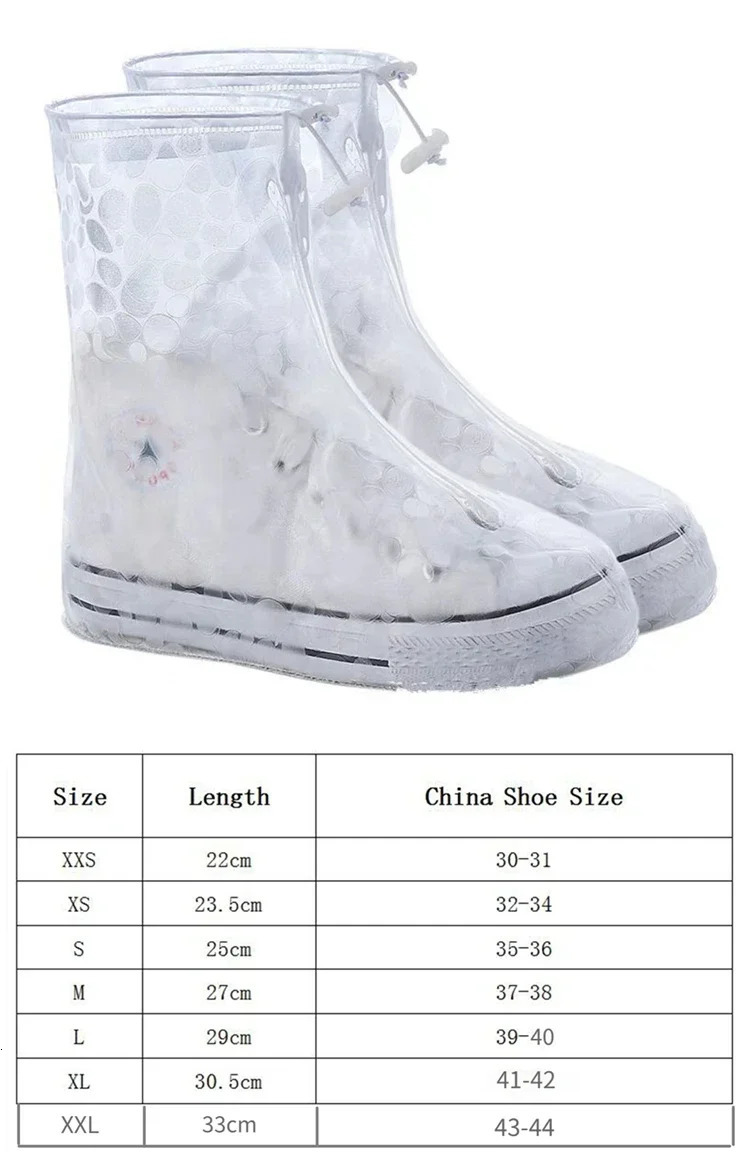 1 Pair Waterproof Shoe Cover Silicone Sport Rain Boot with Layer Nonslip Material Wearresistant Thick Shoes Unisex 250528