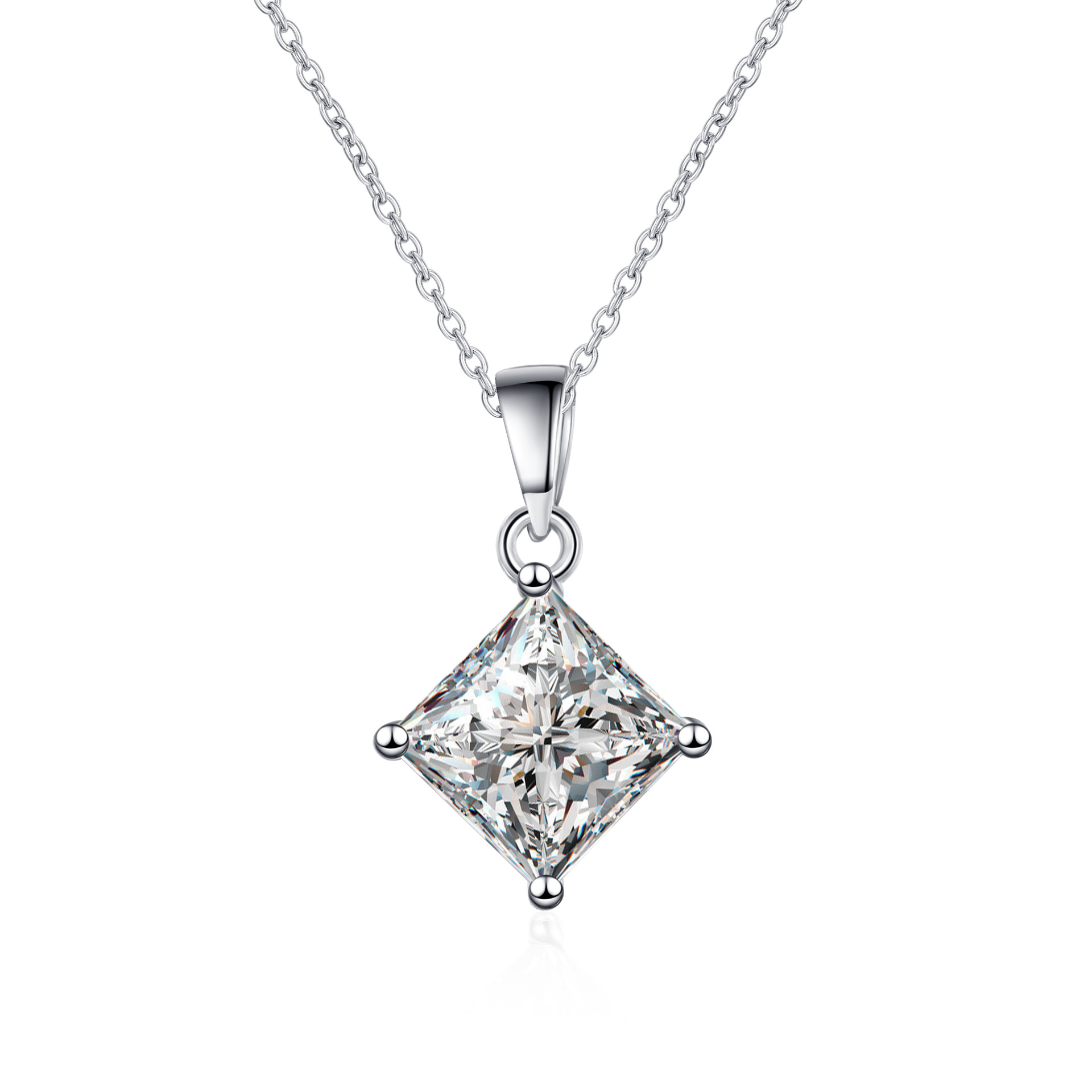 Sleek Contemporary Design Pair Your Preferred Moissanite (.5-.75 ct) within this Purity Promise Ring Featuring Classic Solitaire Band