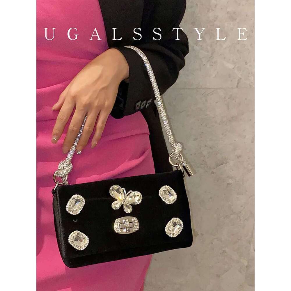 Glitter Handbag Fashion Women Crystal Shiny Dia Evening Wedding Party Clutch Purse Female Shoulder Bag