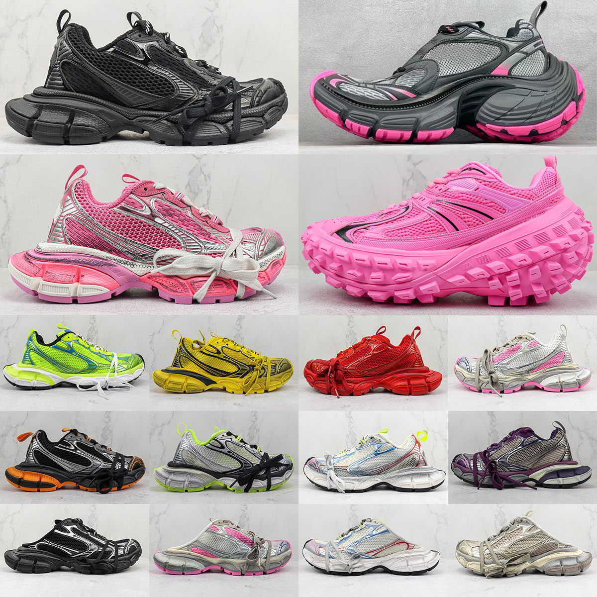 10A Designer Casual Shoes 3XL 10XL Defender Sneaker Paris Fashion Runway Trainers Mesh Comfortable Nylon Increase Sneakers Men Women Jogging Hiking Trainer