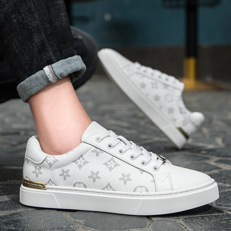 Fashionable sports shoes versatile shoes white shoes comfortable low top soft board shoes Free Shipping Design