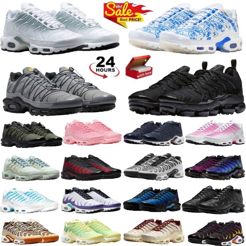 With Box Tnss Tn Designer Shoes Chaussure Plus Sneakers Womens tns utility palm trees green lisboa barcelona Tuned Outdoor Trainers tnplus Sneakers Chaussures 36-46