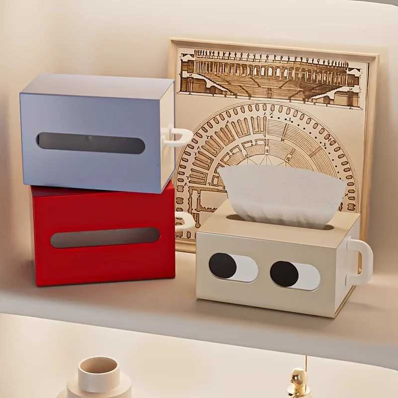 1PC Cute little plastic tissue box household daily desktop tissue box holder Bathro tissue placement box household items H251201