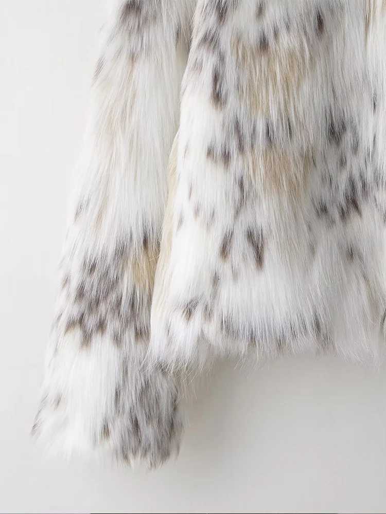 European style new womens fashion versatile temperament simple artificial fur effect zipper long sleeve jacketT251201