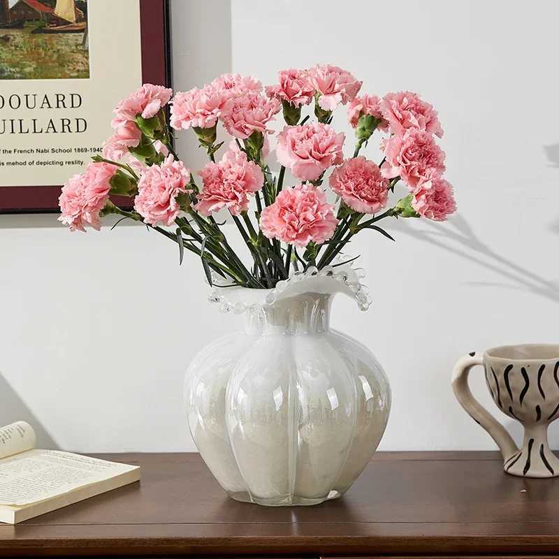 Vase ple Wave Floral Arrangement Accessories Hydroponics Terrarium Flower Vase He Decoration Accessories Y251201