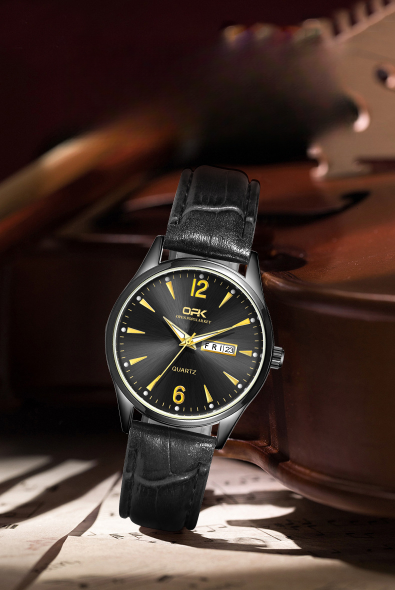 OPK Free Shipping New Designer Watch One Piece Dropshipping Hot Selling Casual Dual Calendar Luminous Quartz Watch Women's Watch Female Watch
