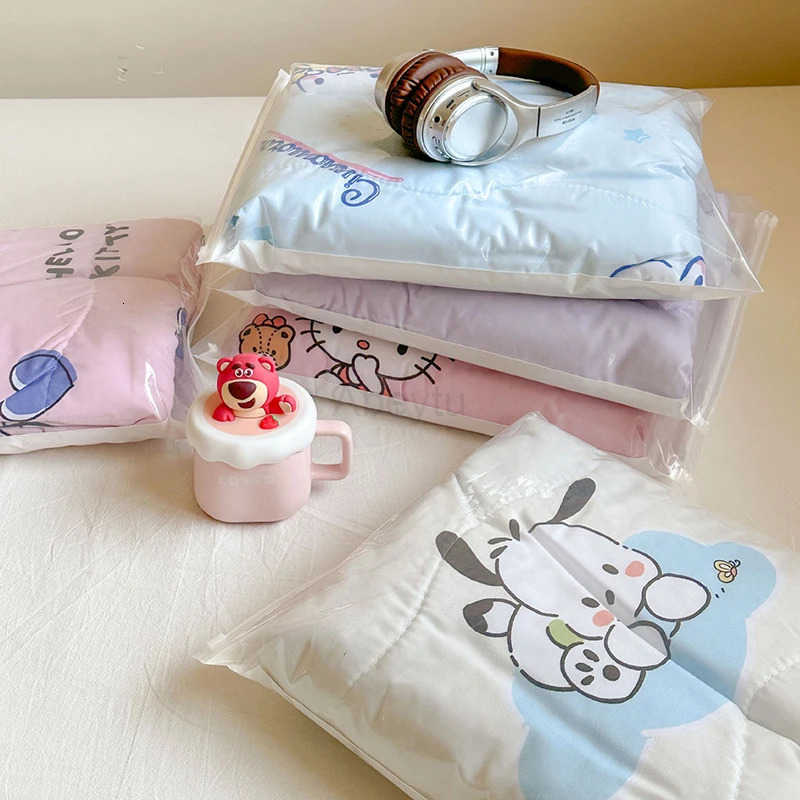 Sanrio Hello Kitty Kids Air Conditioning Quilt Kuromi Cinnamoroll Melody Summer nap blanket machine washable Sofa Blanket H251201
