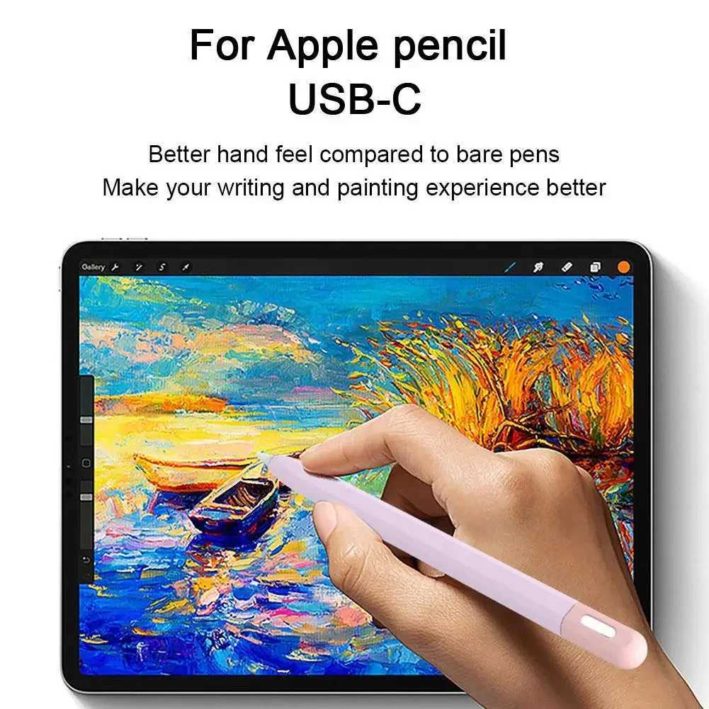 Silicon Case For Pencil 3 USB-C Protective Cover For iPad Pencil Touch Pen Grip Holder Sle Portable Stylus Cover C251201