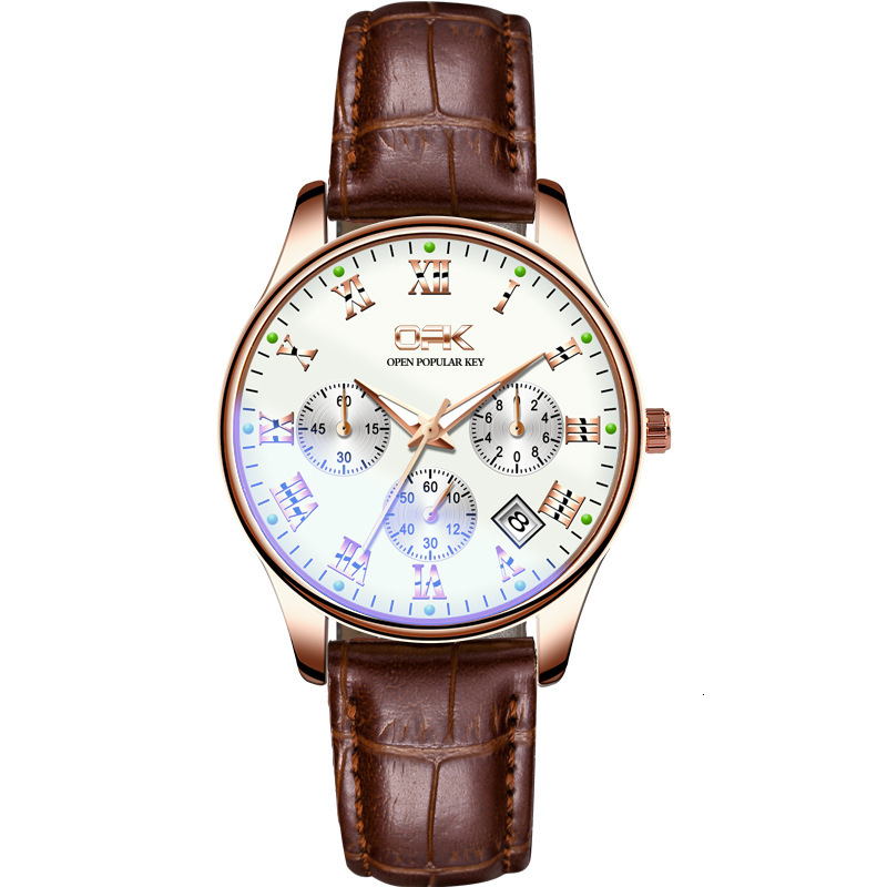 OPK Free Shipping New Designer Watch Dropshipping Manufacturer Wholesale Cross-border Hot-selling Belt Style Quartz Watches Men's Watches