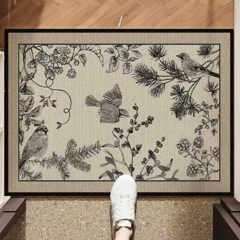 Diat d bathro floor mat kitchen door floor mat non-slip absorbent toilet carpet toilet universal foot mat H251129