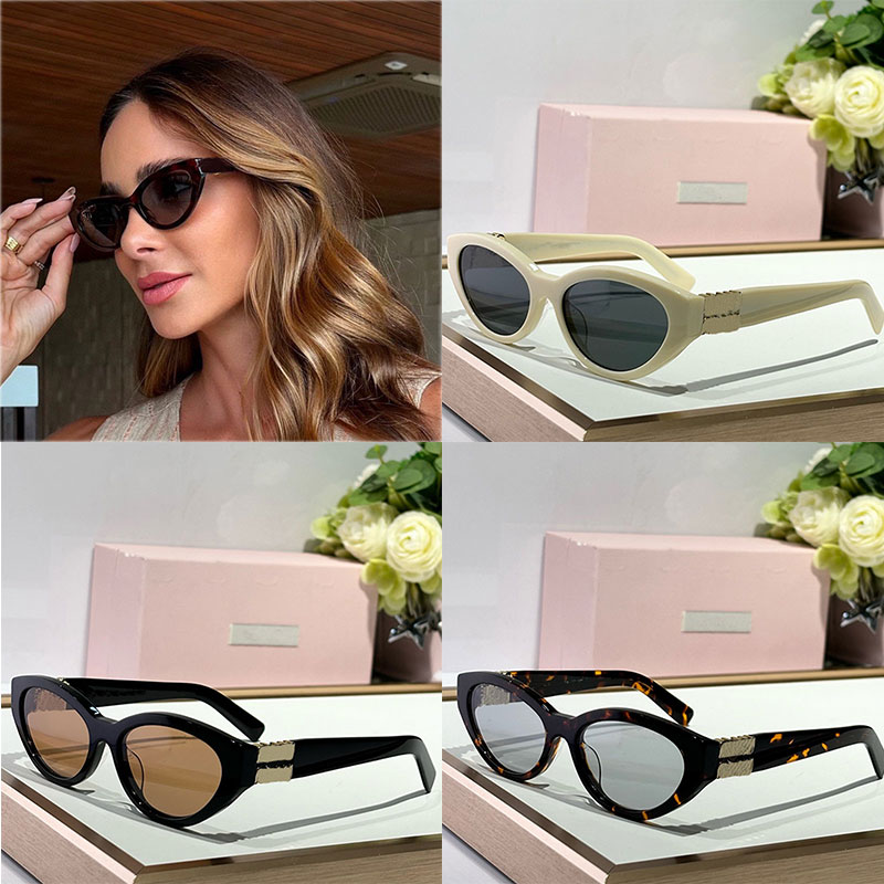 Designer Women Sunglasses MU04 Design Avant garde Ultra Light Acetate Frame Elliptical Polarized Lens Glasses Fashion Casual Style UV Protective Belt Box