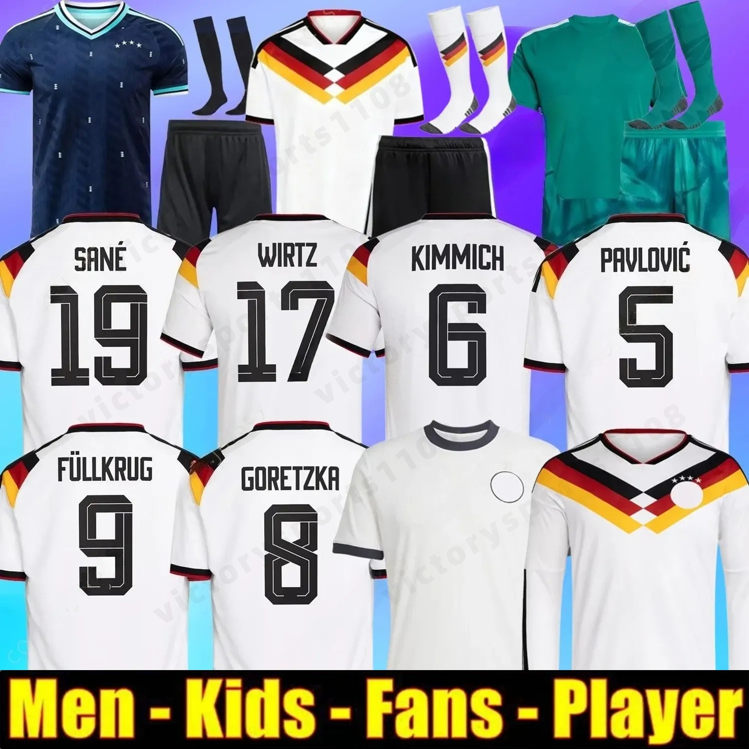 2026 germany World Cup MUSIALA soccer jerseys 2025 2026 KIMMICH SANE KROOS FULLKRUG football Shirt HAVERTZ MULLER WIRTZ FUHRICH NEUER goalkeeper KIDS KIT uniform