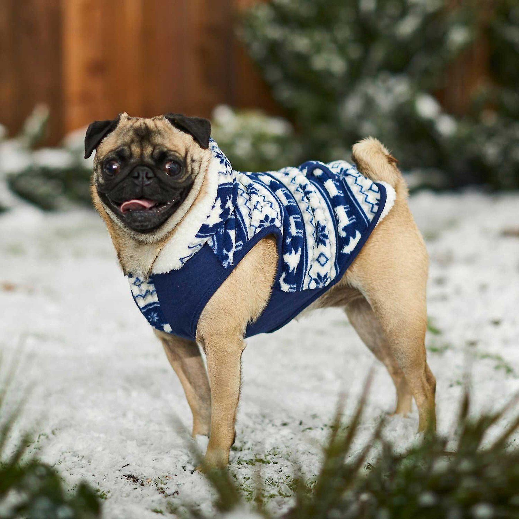 Frisco Fair Isle Fleece Lined Dog & Cat Hoodie - view 8