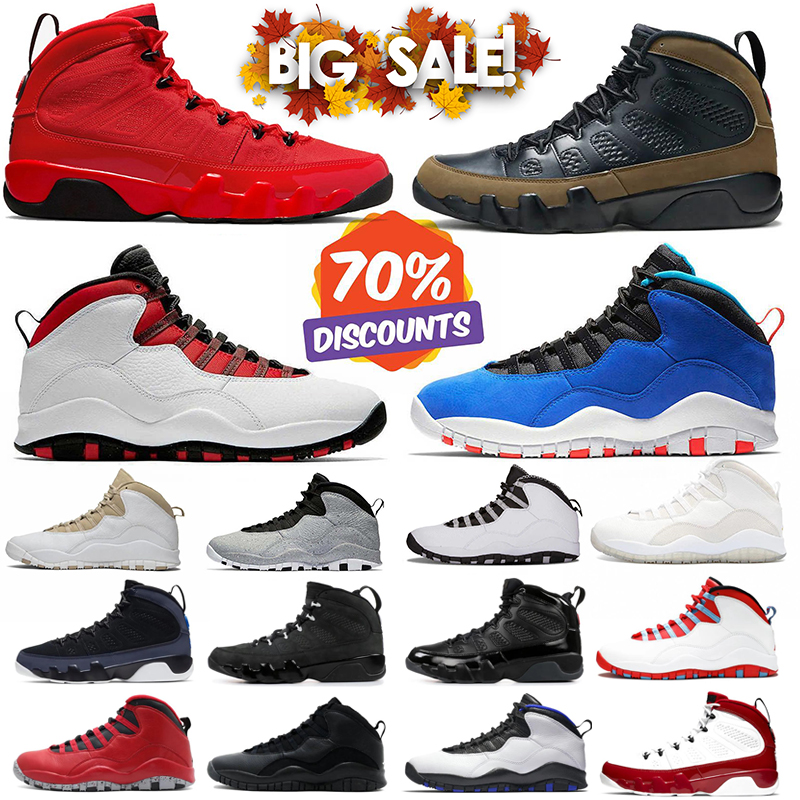 designer shoes 10s 9s Cool Grey basketball shoes men South Beach Bred 9 Anthracite 10 Shadow Linen mens trainers jumps man jordan10men outdoors sneakers 40-47