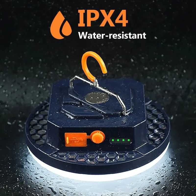 LED Camping Lantern with 10000/7000mAh Lithium Battery Rechargeable and Portable Outdoor Camping Lamp Bulb Flashlight Emergency M251201