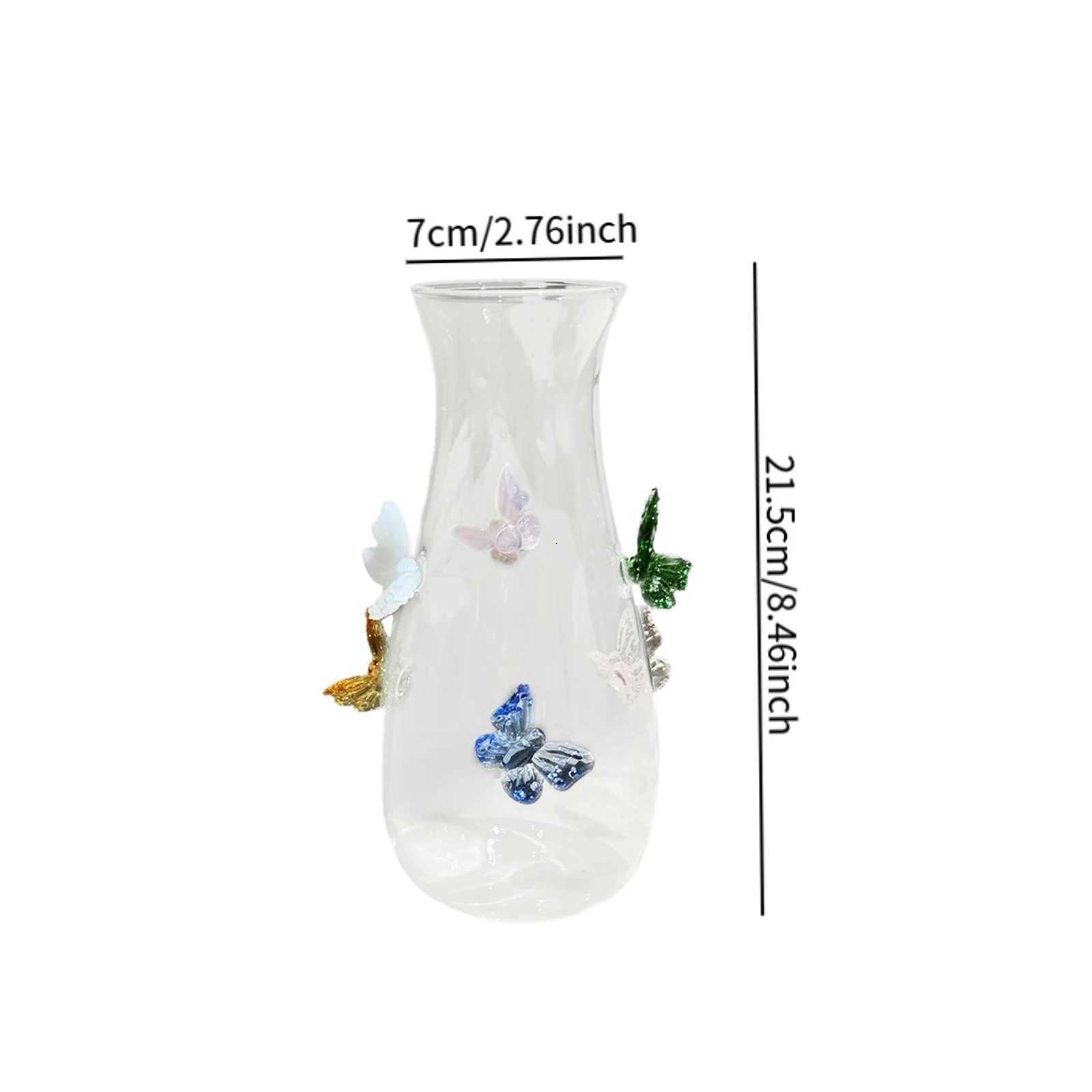 3D Vase Jar Handcraft He Decor Bottle Vase Borosilicate For Gift Party Living Ro Tabletop Countert Y251201