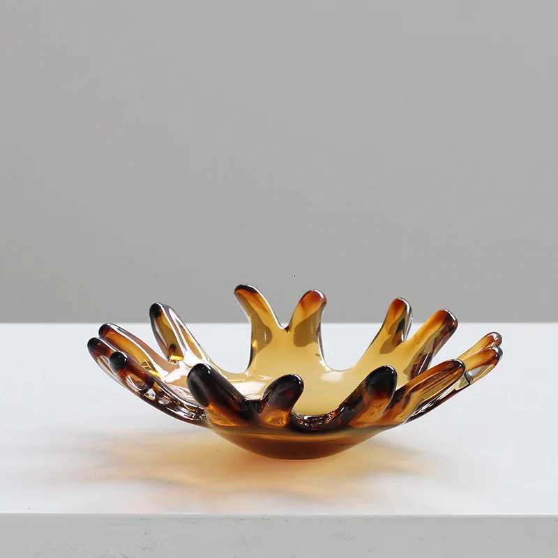 Vase Geetric Water Drop Fruit Plate Tray Flower Vase Flower Arrangement Accessories Desktop Storage Container Y251201