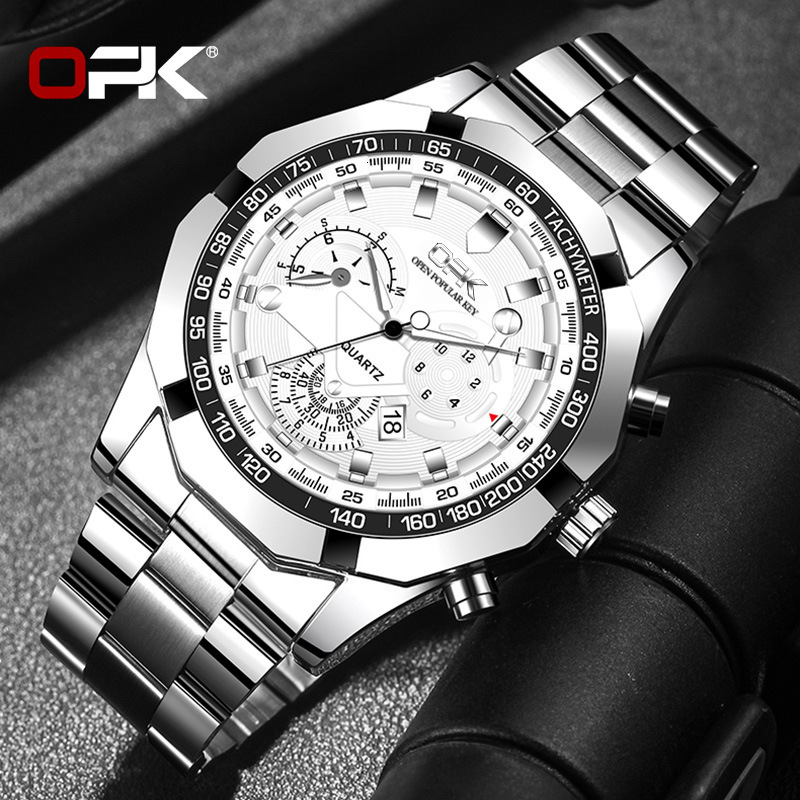OPK Free Shipping New Designer Watch High-end Casual Calendar Quartz Watch Luxury High Society Men's Watch