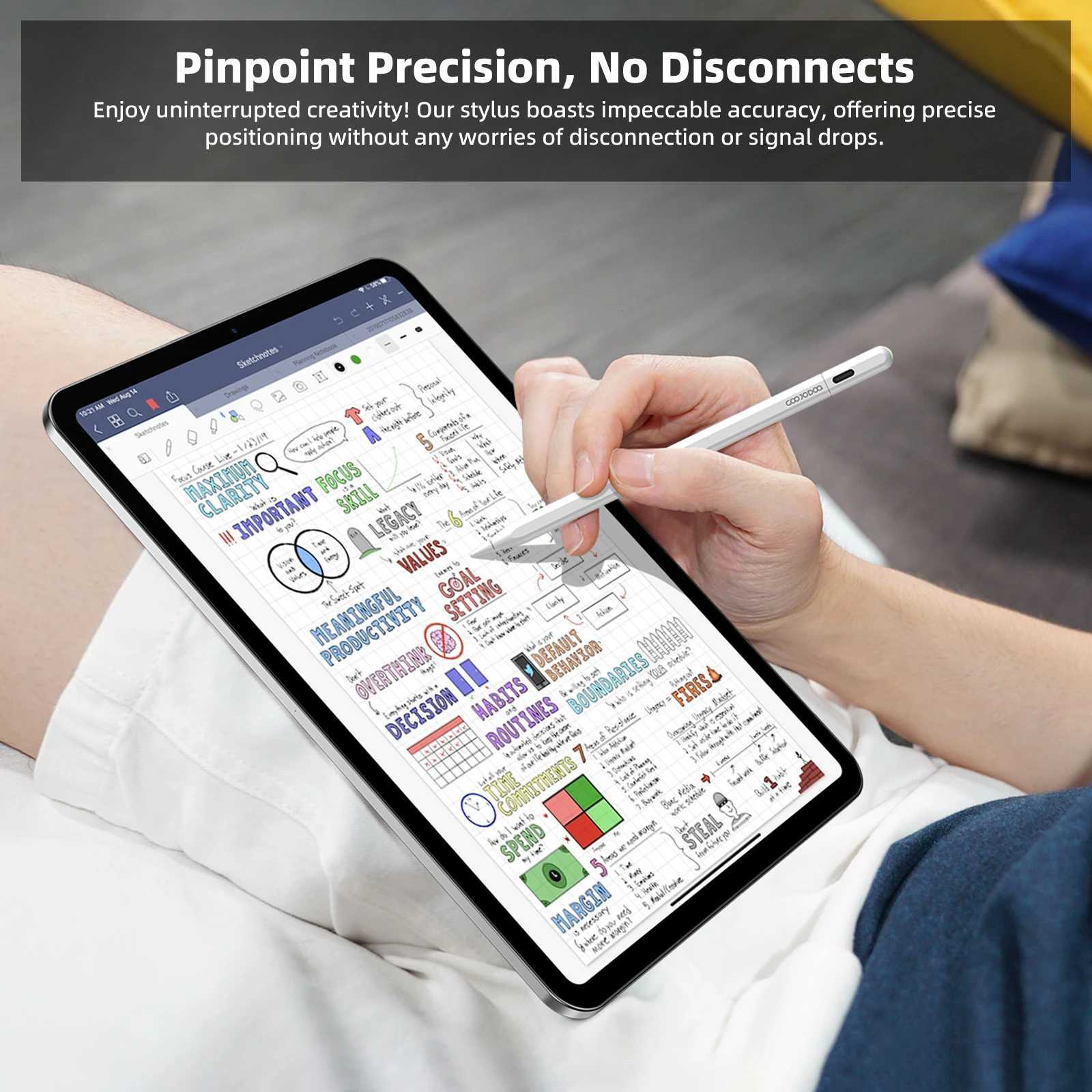 GOOJODOQ GD14 Stylus Pen For Pencil with IPad Find My And Cust Hotkeys for iPad Air6/5/ 4 iPad Pro 11 2018-2024 pro 13 C251201