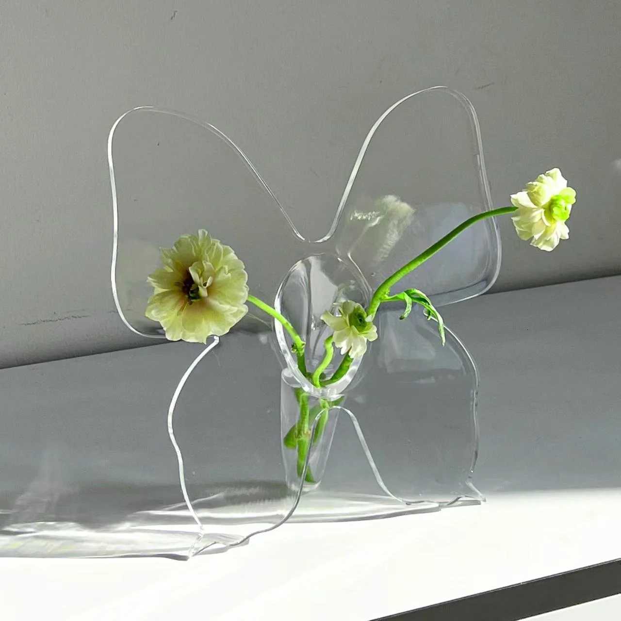 Vase Decoration Living Ro Acrylic Transparent Water Flower Arrangement Accessible Luxury High-End Creative Chinese M Y251201