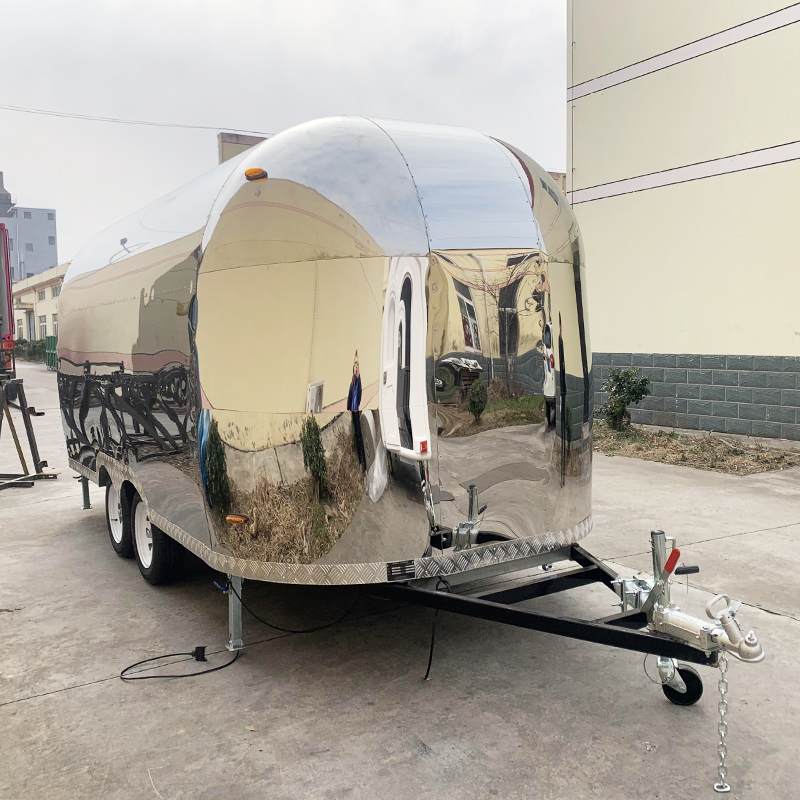 YG 8.2ft Mobile Kitchen Trailer | Pre-Equipped with Commercial Stainless Steel Gear