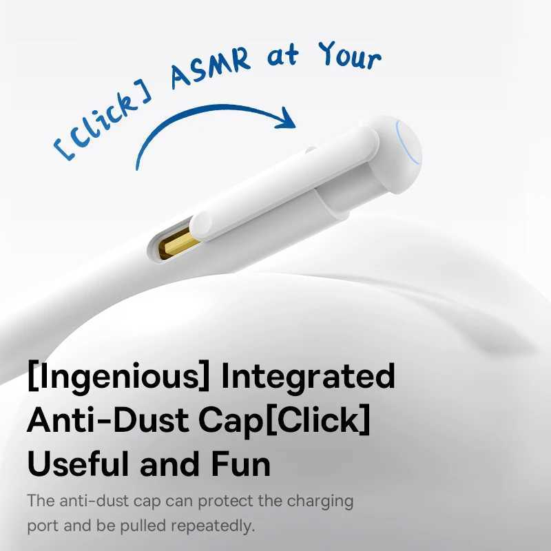 Baseus Stylus Pen 360 Touch Operation Wired Charging Custizable Shortcuts Slide-to-Turn Page For iPad Pro iPad Air C251201