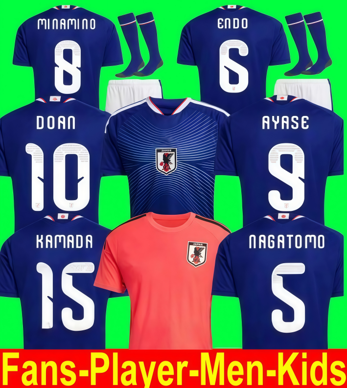 New 2026 27 world cup Japan Soccer Jerseys 26 27 Cartoon ISAGI ATOM TSUBASA MINAMINO ASANO DOAN KUBO ITO adult Men kids kit set Japanese Football Shirt uniform