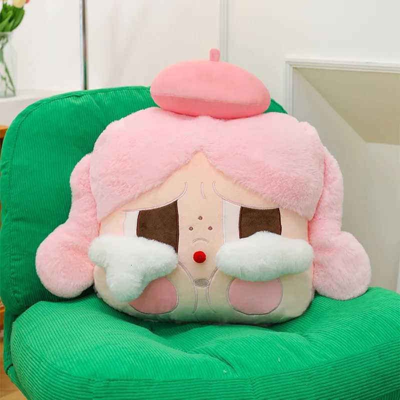 Kawaii Plush Crying Baby Girl low Stuffed Doll for Kids Birthday Gift Cute Ro Decor Cushion for Sofa Bed Car H251201