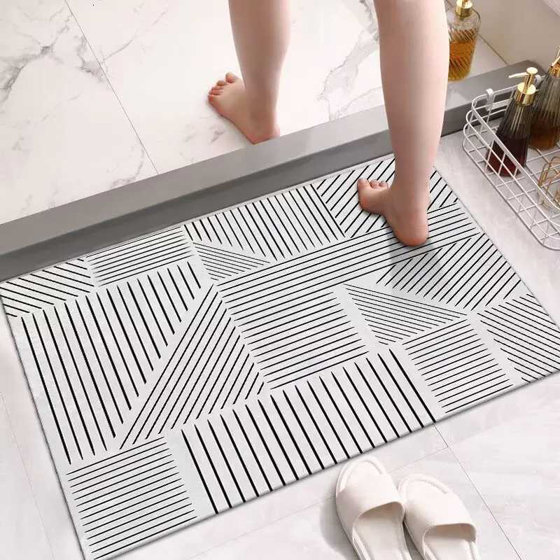 Bathro floor mat diat d water-absorbing and anti-dirty cushion toilet non-slip carpet at the door of the bathro H251129