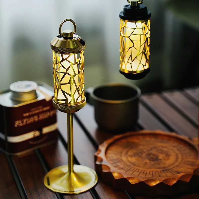 Camping lamp shell made of brass material camping lamp decoration replacement lamp shell M251201