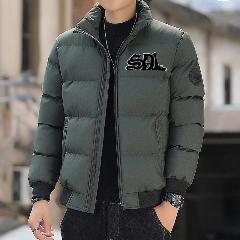 SDL Men's Down Sdl Blue Strips X Asali Jacket Autumn Winter Luxurious Design Brand Plus Size5XL Thiened Warm Faionable Korean Quilted Coat White 