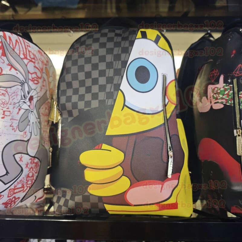 Spraygroundbackpack Designer Bag Sprays Praygroud Backpack Fashion Spray Street Top Quality Graffiti Shark Schoolbag Large Capacity Outdoor Travel Bag