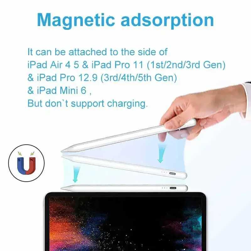 For Pencil 2 1 For iPad Pencil Stylus Pen for iPad A16 Air 11 M2 M3 Pro 129 102 109 Mini 6 for Pencil C2512018