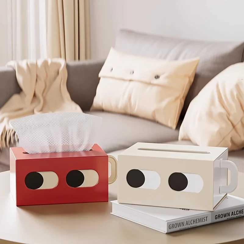 1PC Cute little plastic tissue box household daily desktop tissue box holder Bathro tissue placement box household items H251201