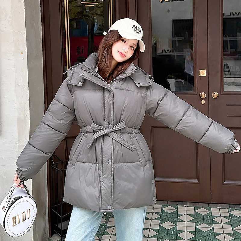 New Cotton Clothing 2025 Autumn and Winter Fashionable Warm Jacket Womenwinter Clothing Medium Styles Thickened Parka CoatsT251201