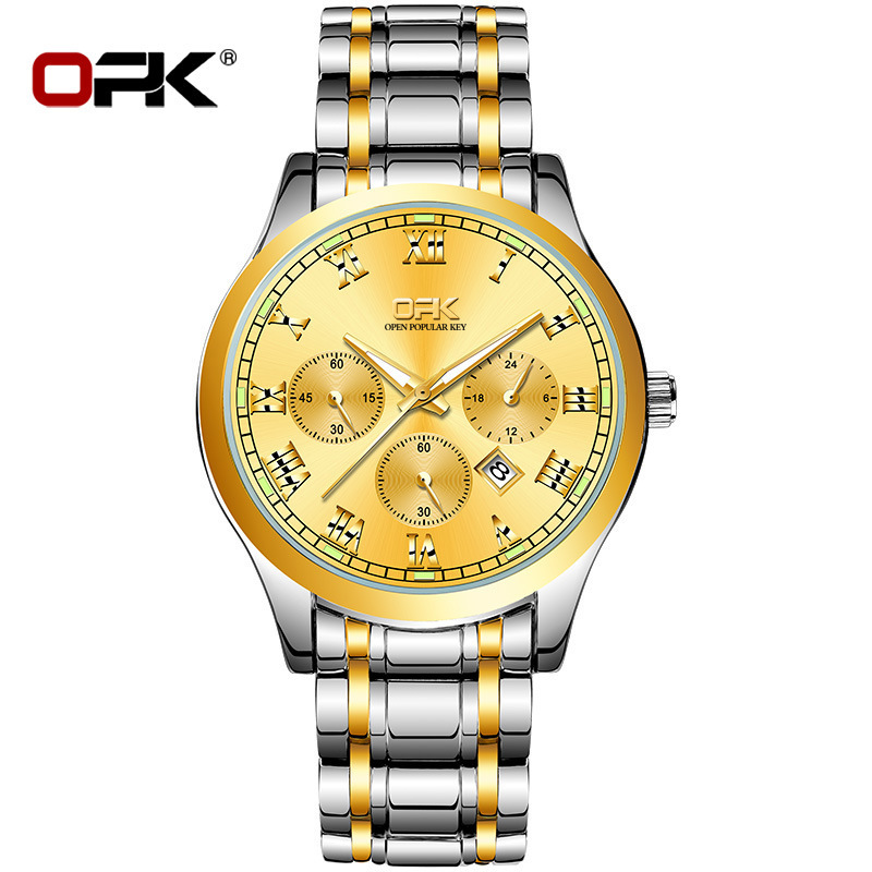 OPK Free Shipping New Designer Watch Manufacturer Hot Selling Dropshipping Cross-border Luminous Quartz Watch Men's Watch Male Watch