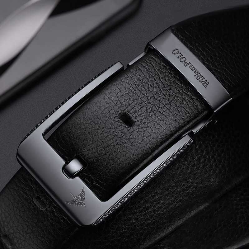 2025 Business Genuine Leather Mens Belt Fashion Alloy Belt Buckle Luxury Brand Mens Jeans Belt X241209